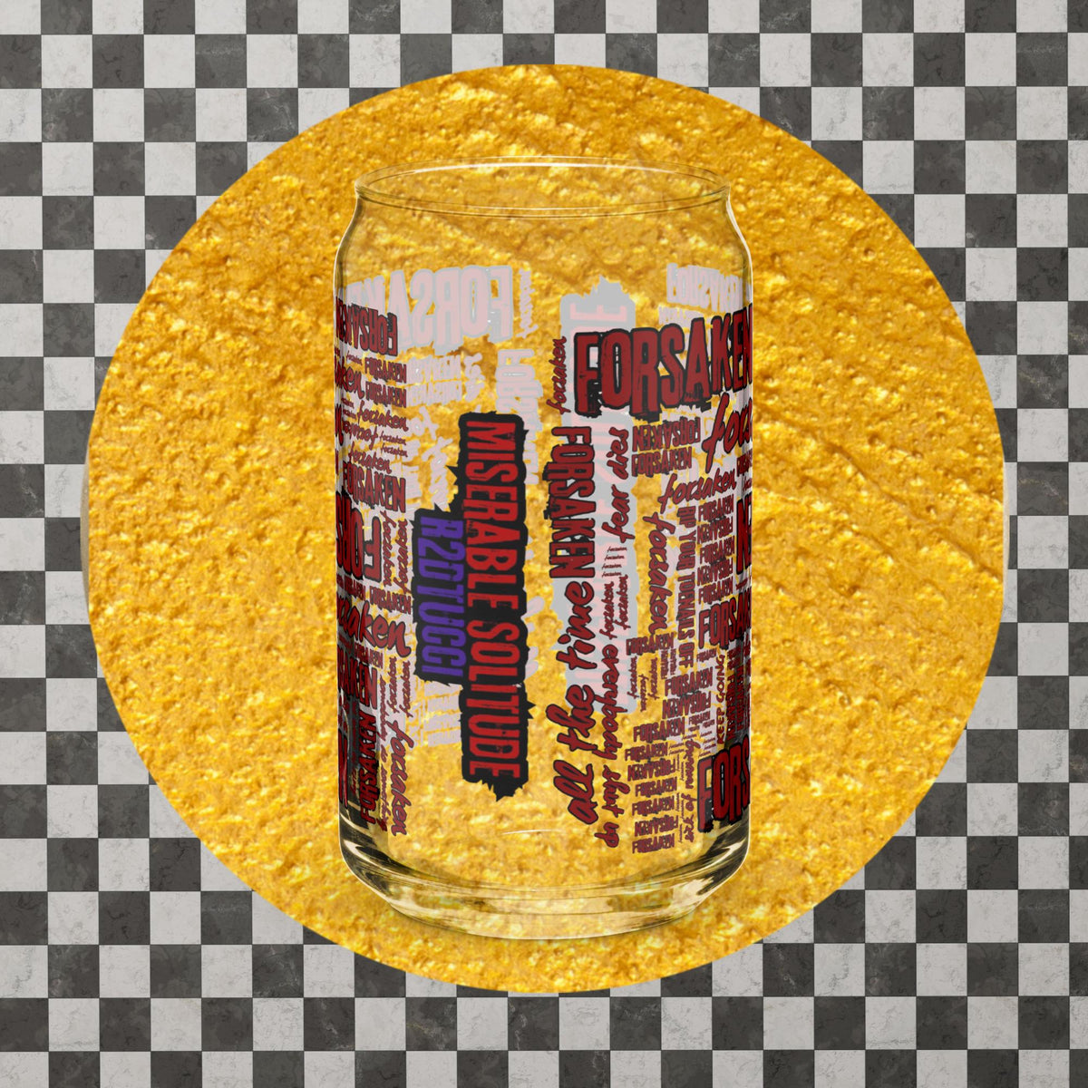 Miserable Solitude Can Shaped Glass