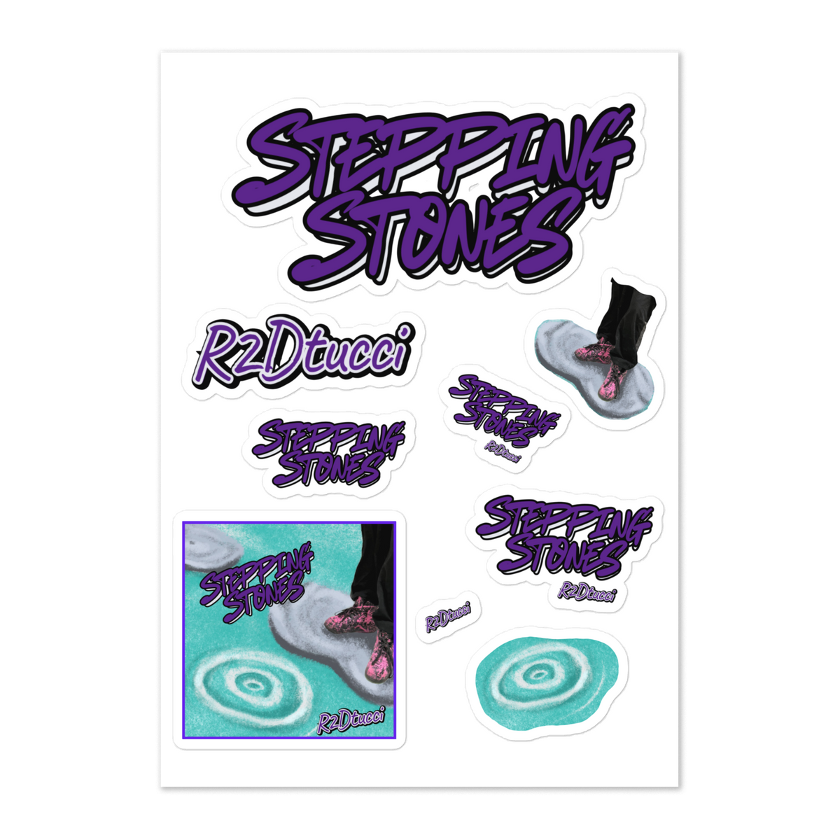 Stepping Stones Sticker sheet